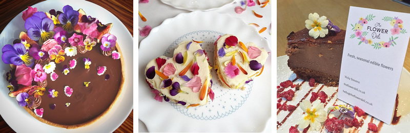 Edible flowers perfect with cakes